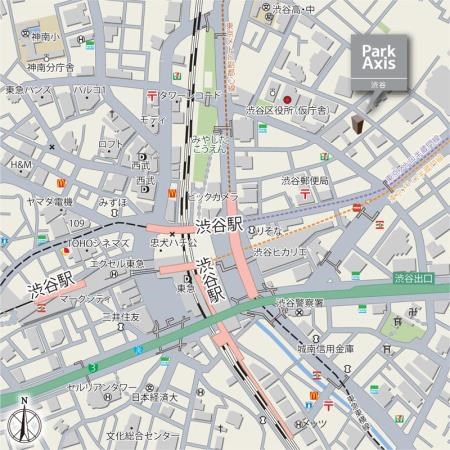 パークアクシス渋谷 地図（共通）