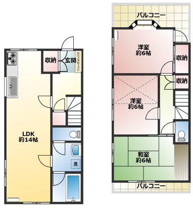 東京都中野区松が丘２丁目 間取り