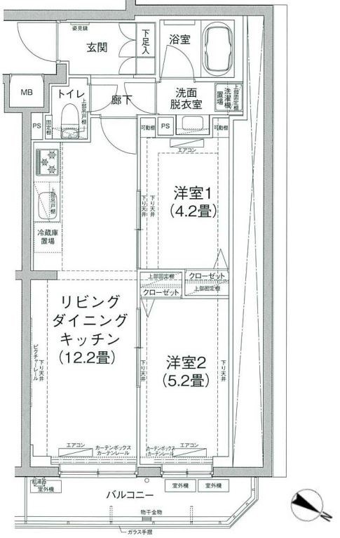 アイルプレミアム笹塚ウエスト 間取り