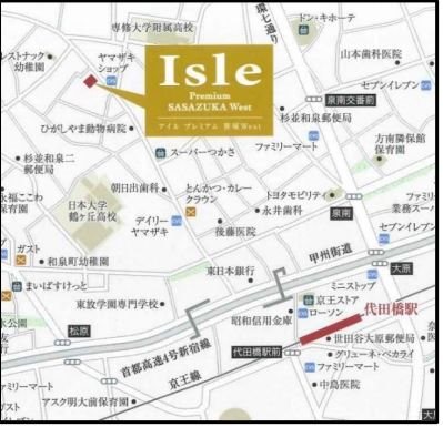 アイルプレミアム笹塚ウエスト 地図（共通）