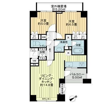 シティハウス調布ステーションコート 間取り