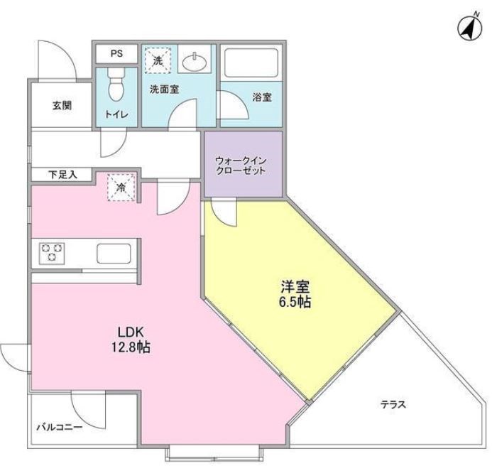 21°de南平台 間取り