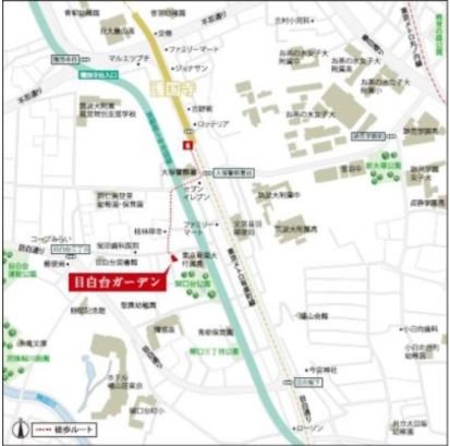 目白台ガーデン 地図（共通）