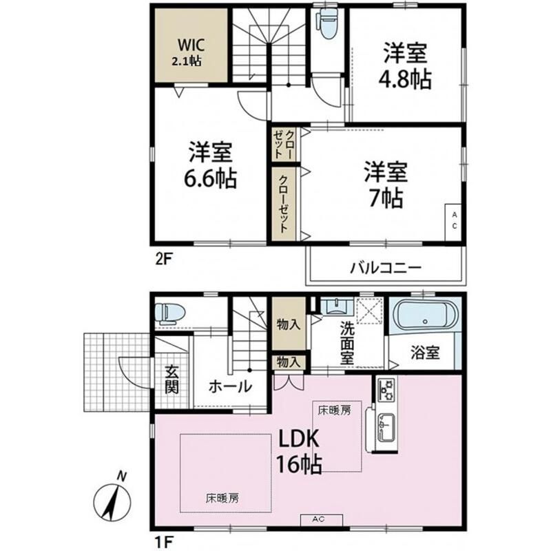 梶ヶ谷5丁目貸家 間取り