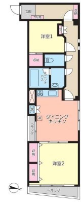 フラッツ新大橋 間取り