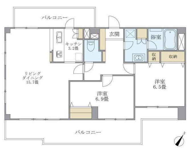 ウヴラージュ広尾 間取り