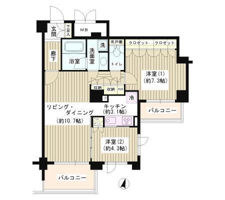 アゼリアテラス新宿 間取り