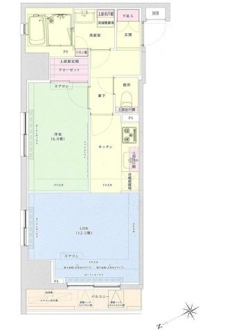 アイル銀座京橋壱番館 間取り