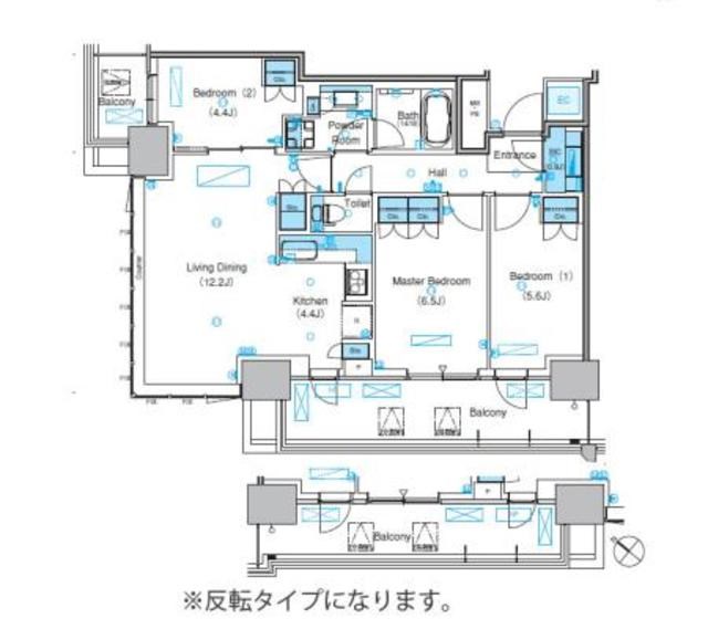 パークアクシス豊洲キャナル 間取り