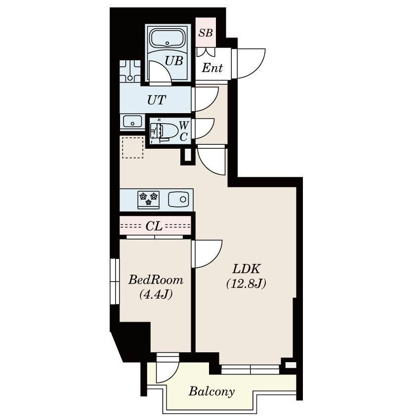 S-RESIDENCE新宿若松町  間取り