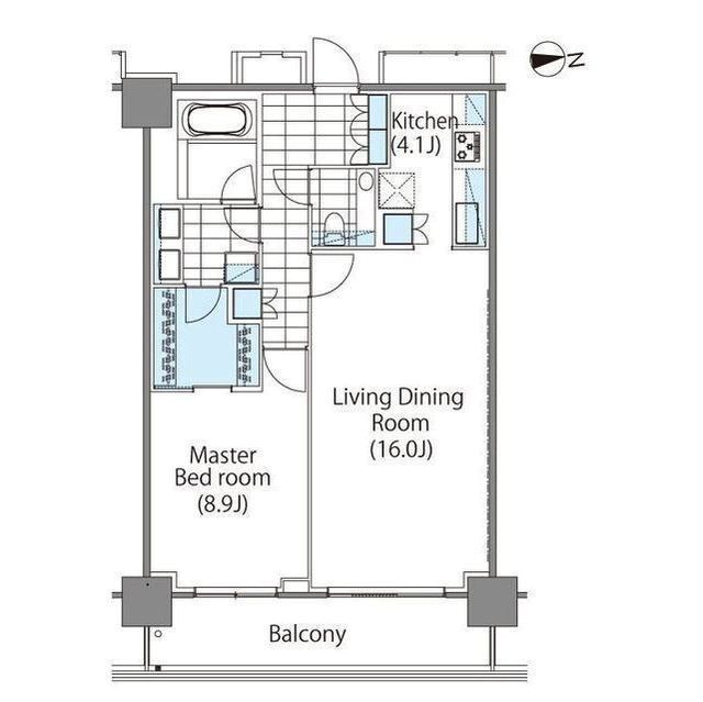 コンフォリア新宿イーストサイドタワー 間取り