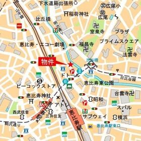 クインテット恵比寿 地図（共通）