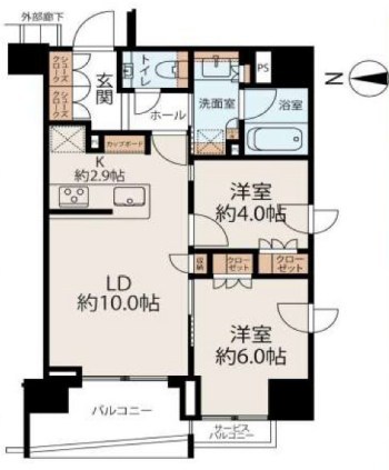 プラウド銀座一丁目 間取り