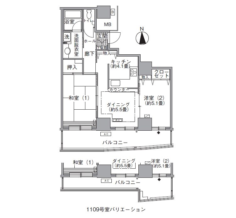 アクティ汐留 間取り