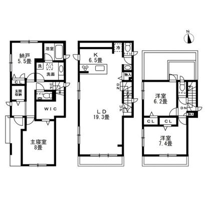 新宿区富久町戸建 間取り