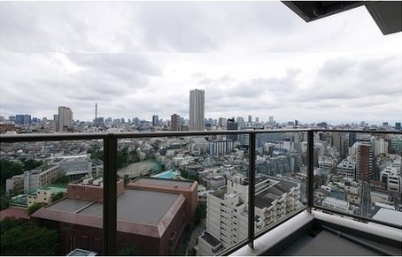 コンフォリア新宿イーストサイドタワー ベランダ