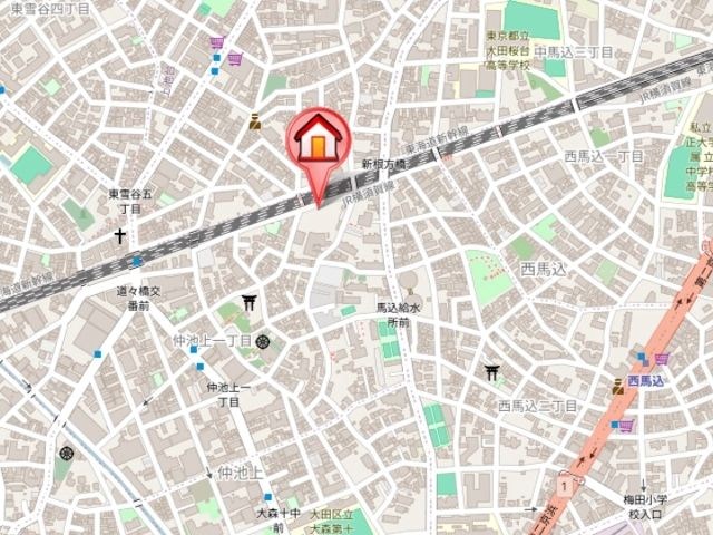 ドゥーエ西馬込Ⅱ 地図（共通）