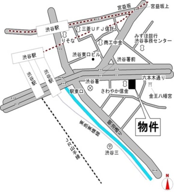 プライア渋谷 地図（共通）