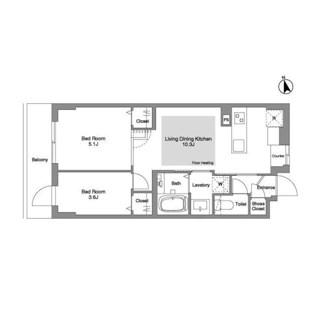 コンフォリア・リヴ文京千駄木 間取り