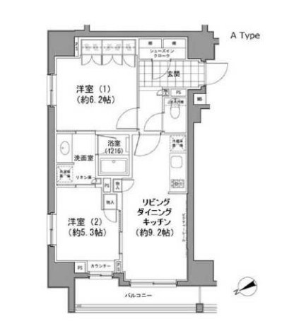 パークハビオ八丁堀 間取り