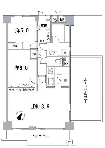アイビハイツ南品川 間取り