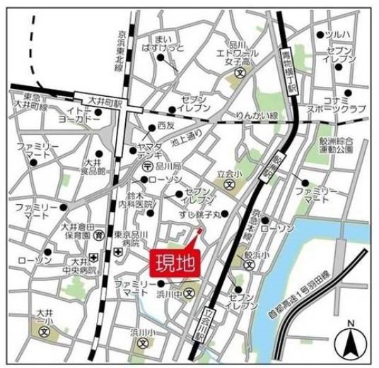 エスタート大井町フォレスト 地図（共通）