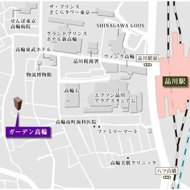 ガーデン高輪 地図（共通）
