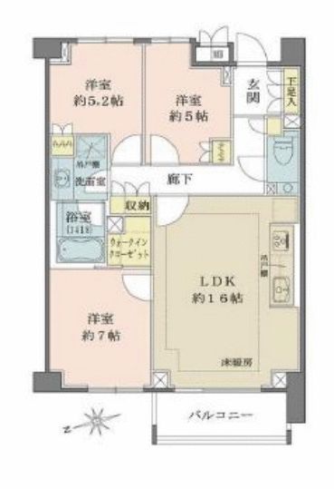 パークハウス市谷仲之町 間取り