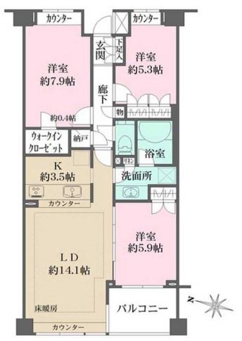 パークハウス千石丸山町 間取り