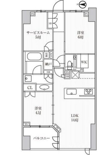ディームス方南町 間取り