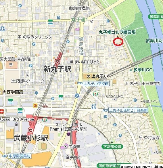 ブランシエスタ新丸子リバーフロント 地図（共通）