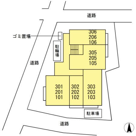カーサルチェンテ 地図（共通）