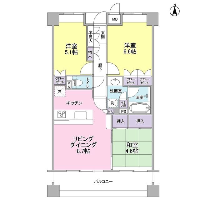 ジュビランあざみ野 間取り