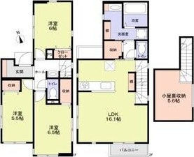 (仮称)狛江市猪方4丁目戸建A棟 間取り