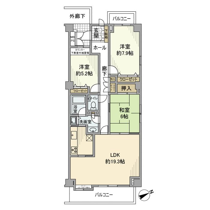 大井仙台坂パークハウス 間取り