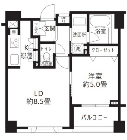 クリオ渋谷ラ・モード 間取り