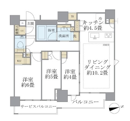 Brillia早稲田鶴巻町 間取り