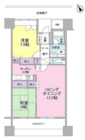 アーバンライフ月島駅前ウエスト 間取り