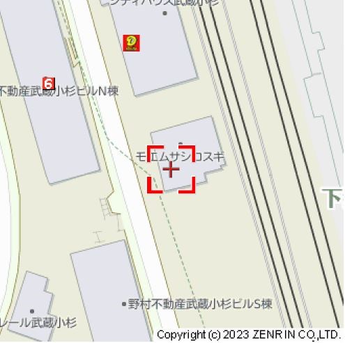 MOE MUSASHIKOSUGI  地図（共通）