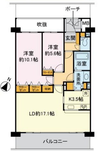 アヴニール深沢  間取り