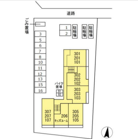 ファームサイドヒル キタノ 地図（共通）