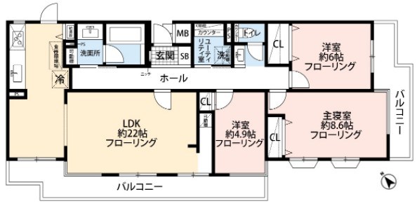 上目黒小川坂ハイツ 間取り