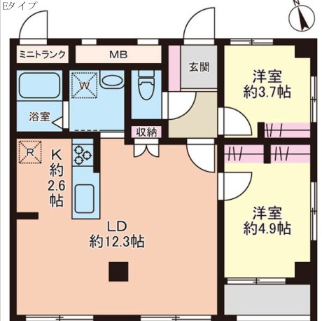レジデンスミツイ 間取り