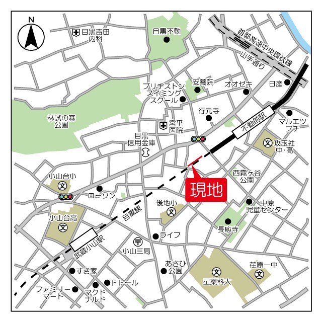 スタイリオ武蔵小山  地図（共通）