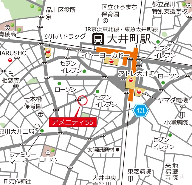 アメニティ55 地図（共通）