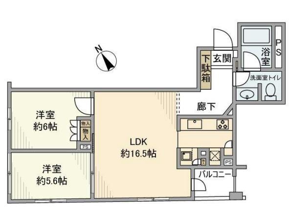 プラウドジェム市ヶ谷 間取り