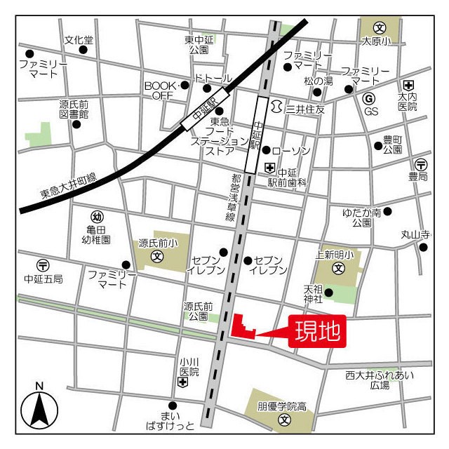 スタイリオ品川中延 地図（共通）