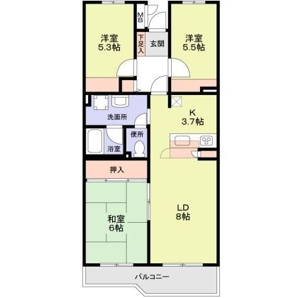 東長崎ハイツ 間取り