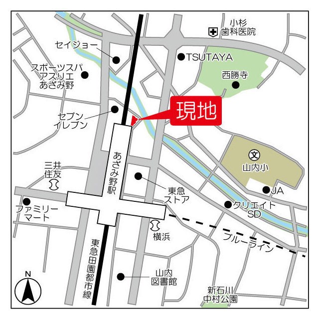 あざみ野ハイム 地図（共通）