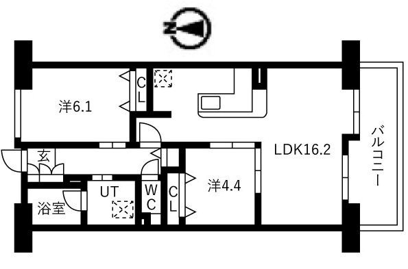 アクティ目黒駅前1号棟 間取り